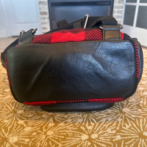 Treasure & Bond WoolPlaid Red and Black Backpack - Picture 7 of 12
